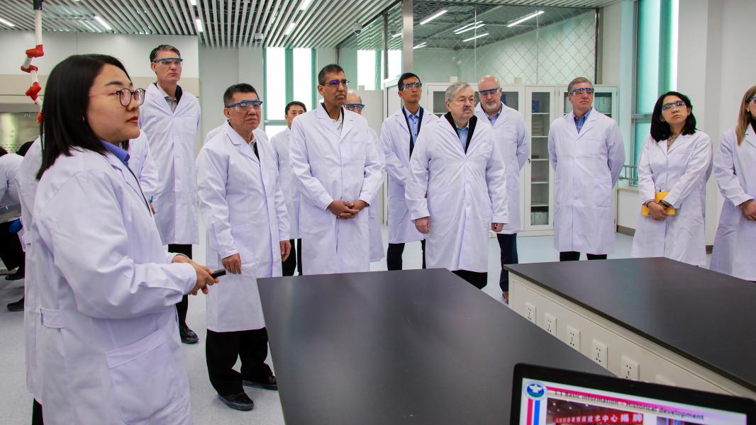 Acting Administrator Dhillon tours the Chinese National Narcotics Lab