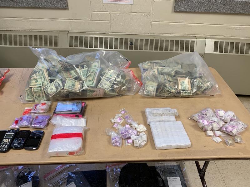 New York Strike Force seized hundreds of packaged glassines filled with cocaine and heroin