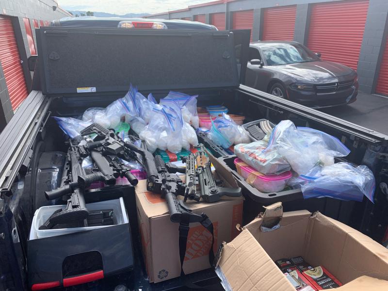 Guns and drugs seized in this operation