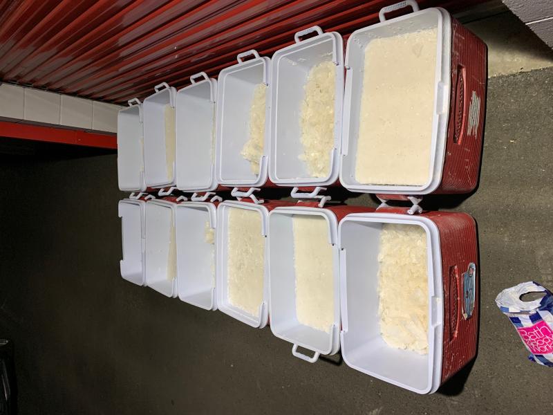 Partially crystalized meth 