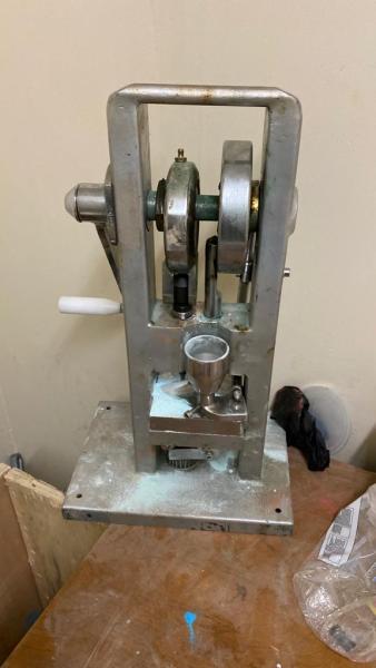 Pill press #1 seized