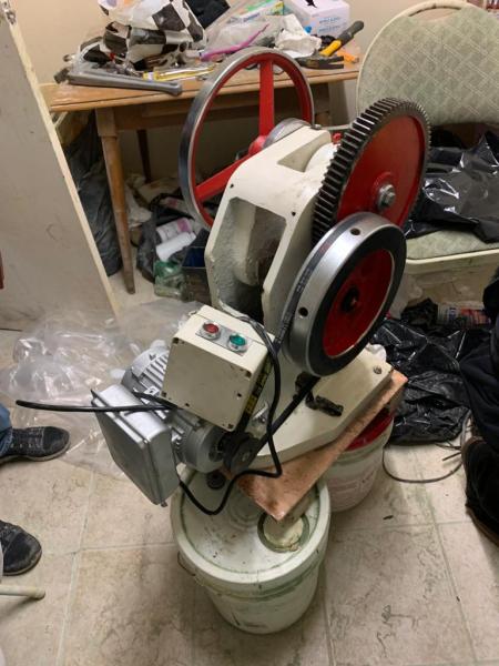 Pill press #3 seized