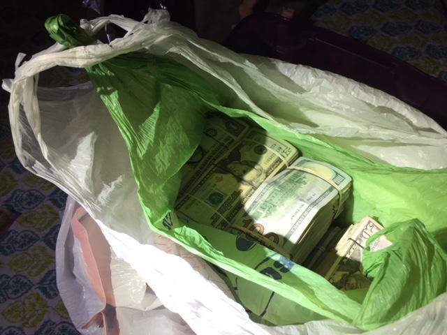 Money found during consent search in Wheaton, IL (2 of 3) 