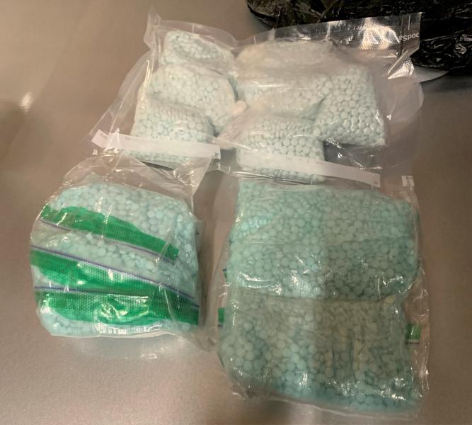 Pills tainted with Fentanyl, seized during the investigation.