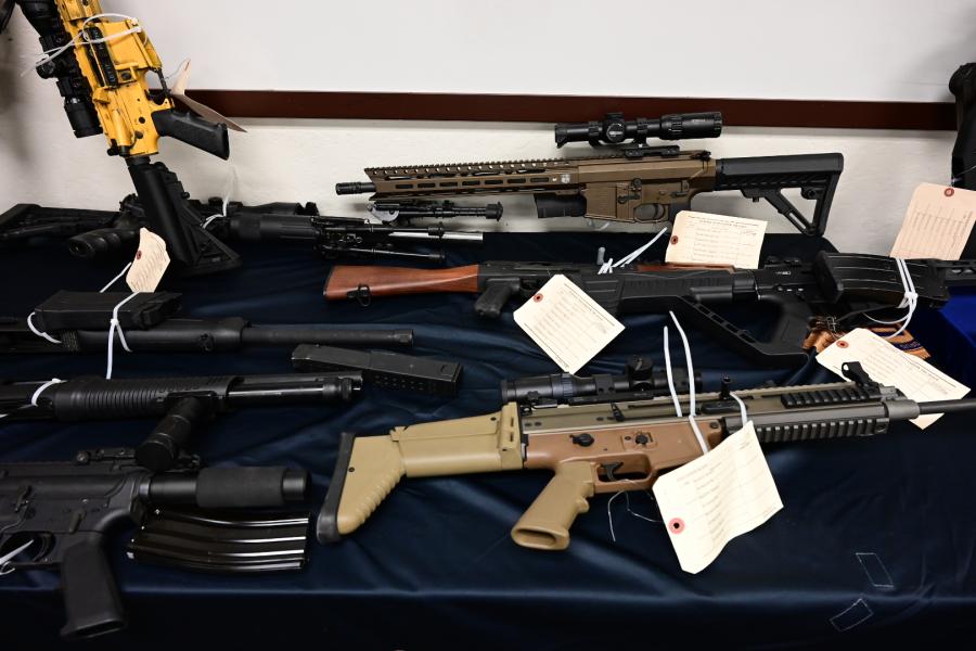 Guns seized in Operation Crystal Shield
