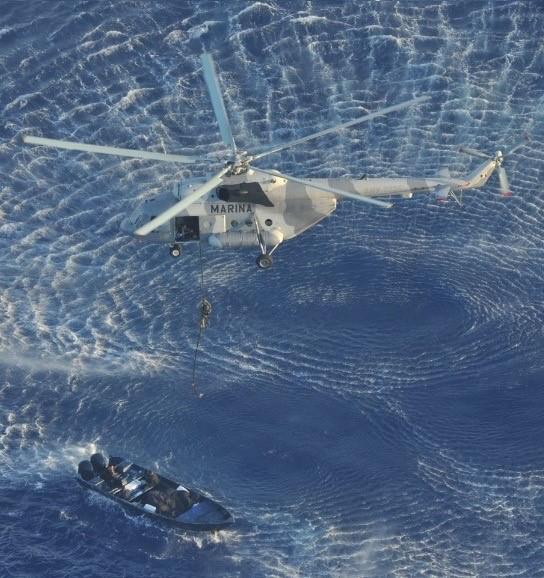 DEA Merida Resident Office and Mexico's Secretaria de Marina seize over 3 tons of cocaine from boat off the coast of Quintana Roo 