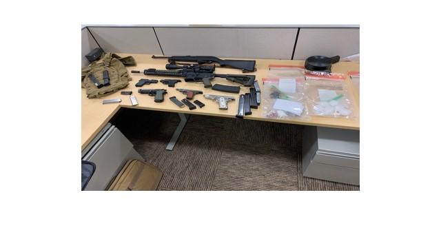 In Corpus Christi, DEA arrested a member of a violent criminal organization responsible for trafficking methamphetamine, and seized five semi-automatic handguns, two assault rifles, 17 assorted magazines, including a 100 round .223 drum, and approximately 2,008 rounds of assorted ammunition. 
