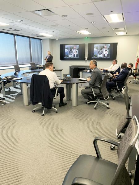 Mr. Shea speaking with USA Hanna