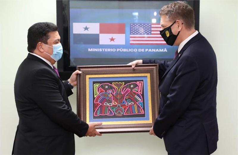 Acting Administrator Shea (right), met with the Attorney General Eduardo Ulloa, to discuss law enforcement issues and the role Panama plays in maintaining security in the region.