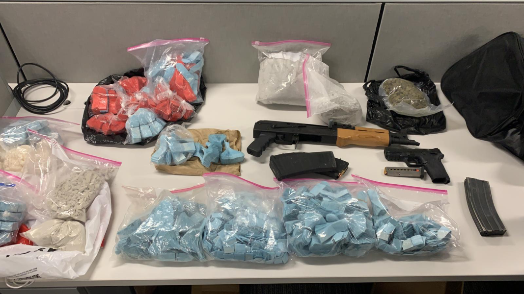 Drugs and guns seized by NYDETF and NYC Office of the Special Narcotics Prosecutor