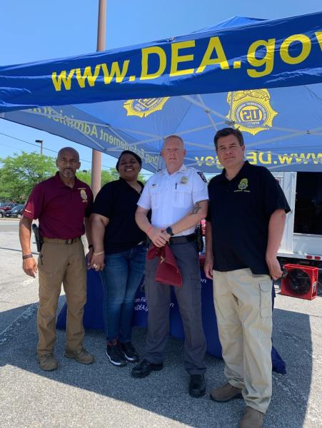 ASAC Michael Rothermund with District Heights PD Chief Weems at District Heights Day