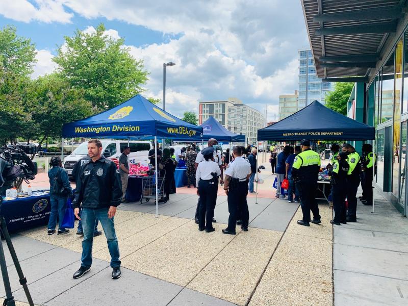 SAC Jarod Forget being interviewed at SW DC pop up event