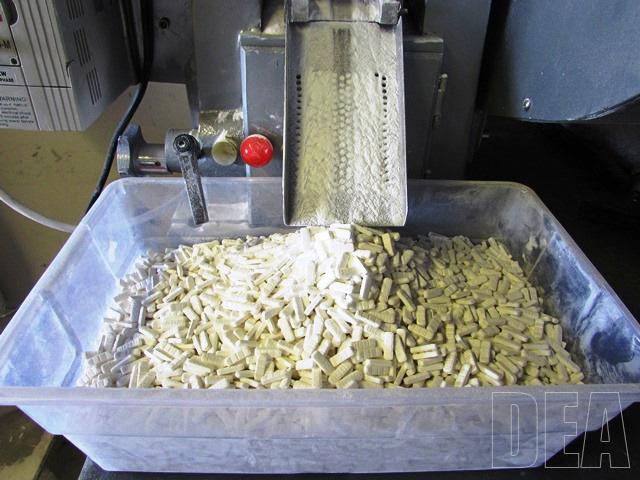 Seized Pill Press