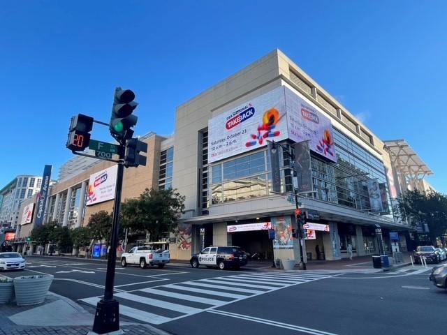 Advertising signs for National Take Back Day in D.C.