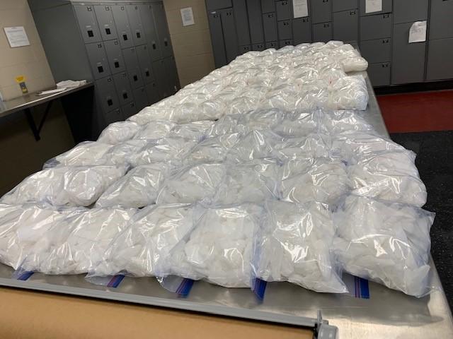 Approximately 222 Pounds of Meth Seized on February 6th, 2022.