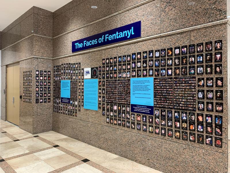 Faces of Fentanyl Wall Exhibit