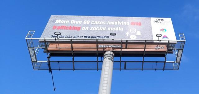 The One Pill Can Kill billboards sponsored by Aliviane will be in El Paso until July 10.