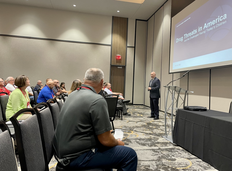 SAC Justin King addressing NCSA