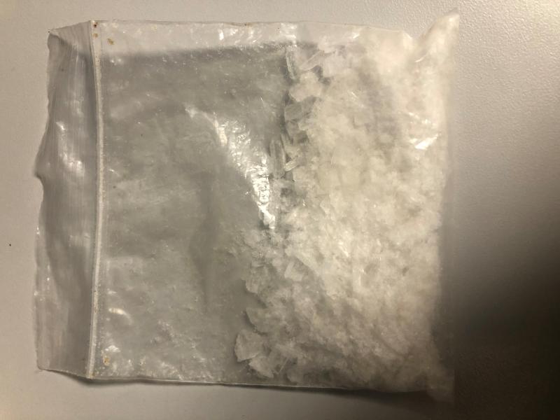 baggy that contains methamphetamine