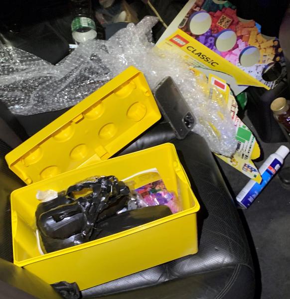 Rainbow Fentanyl trafficked in LEGO container