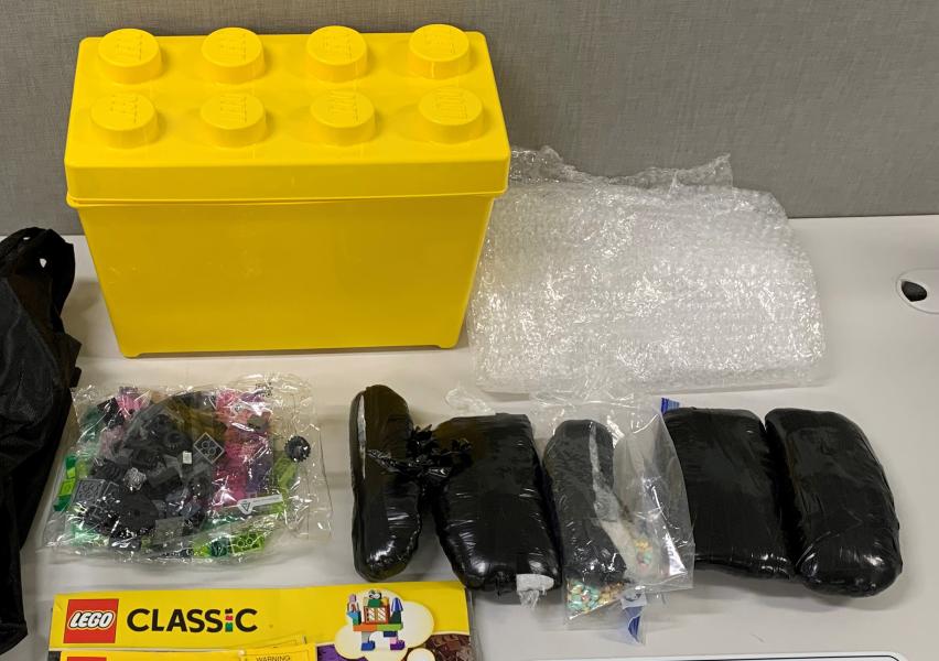 Rainbow Fentanyl trafficked in LEGO container