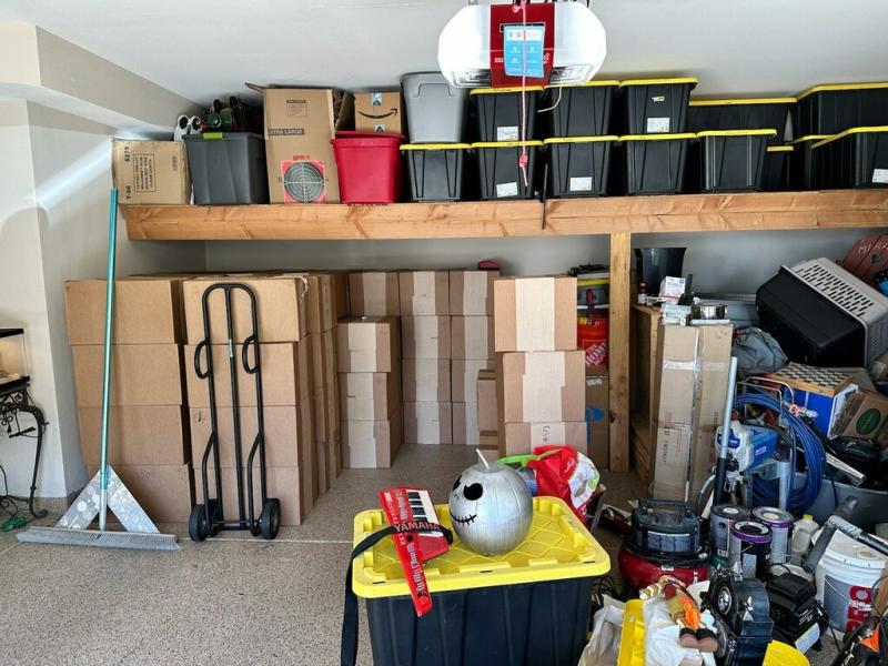 Garage where the drugs were seized 