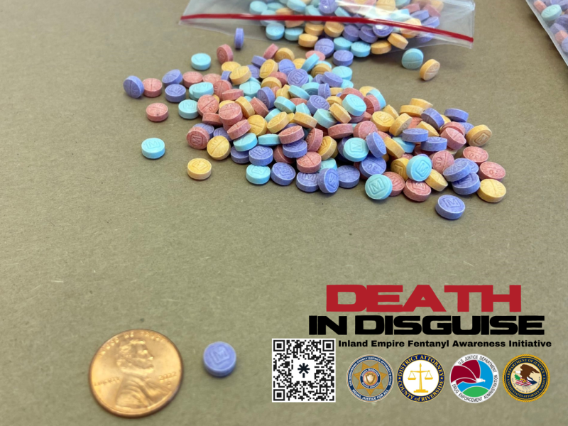 Fentanyl pills compared to a penny
