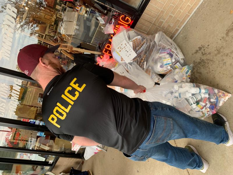 Special agent during Take Back Day event