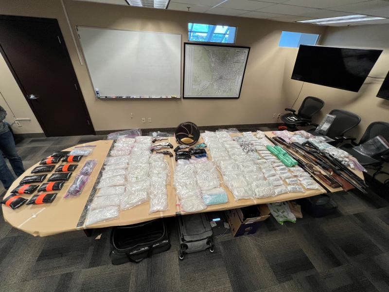 Seized Meth and Firearms in Rural Eastern Washington