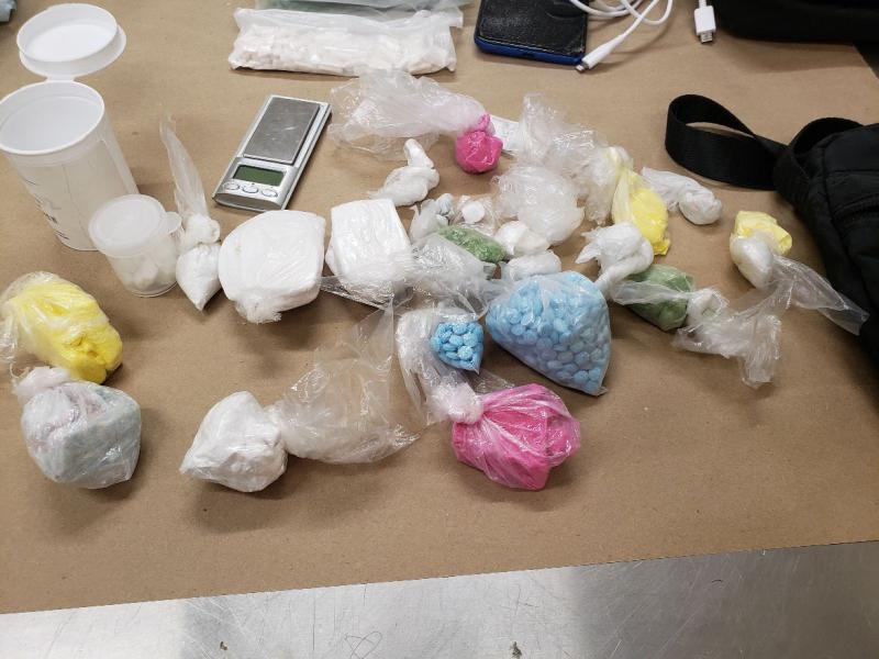 Seized Fentanyl Powder, Fentanyl Pills, and Meth