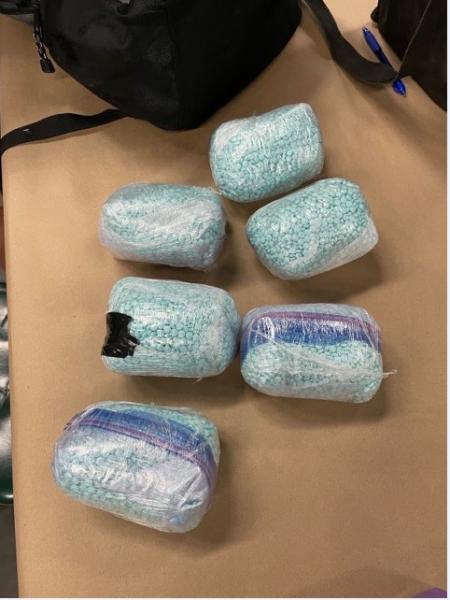 Seized fentanyl pills
