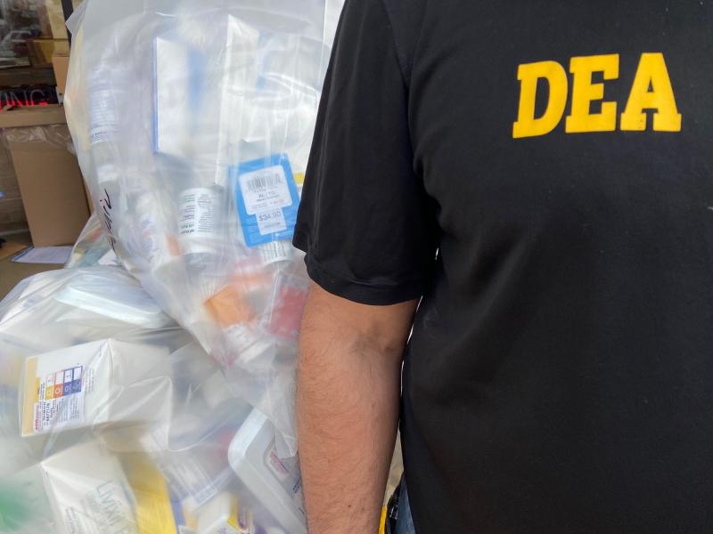 DEA Agent- Bags with Controlled Substances- Take Back