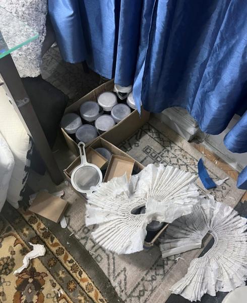 Packaging supplies seized at mill