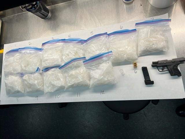 Methamphetamine seized.