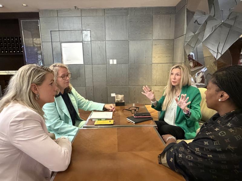 From left to right: Deputy Manager, National Narcotics Program, Margot Coenraads; Chief of Operations, Serious Organized and Financial Crime, Jonne Janssen; DEA Assistant Administrator, Cheri Oz; and DEA Special Agent in Charge, DEA Europe Division, Marissa Lee.