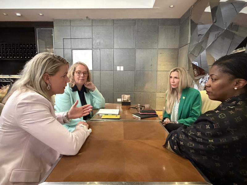 From left to right: Deputy Manager, National Narcotics Program, Margot Coenraads; Chief of Operations, Serious Organized and Financial Crime, Jonne Janssen; DEA Assistant Administrator, Cheri Oz; and DEA Special Agent in Charge, DEA Europe Division, Marissa Lee.
