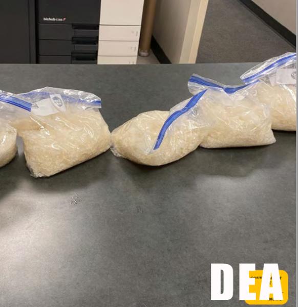 The photograph above show methamphetamine that was seized during the investigation of this case.