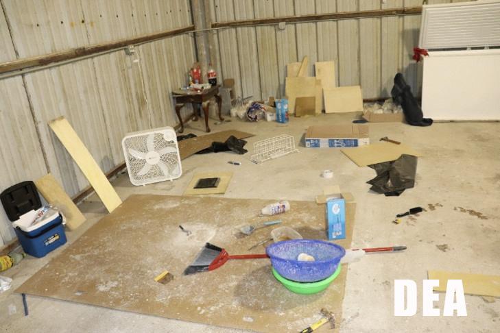 The above photo was included in Ignacio Manzo Cardenas’s filed Factual Resume and shows powder methamphetamine in the process of being recrystallized