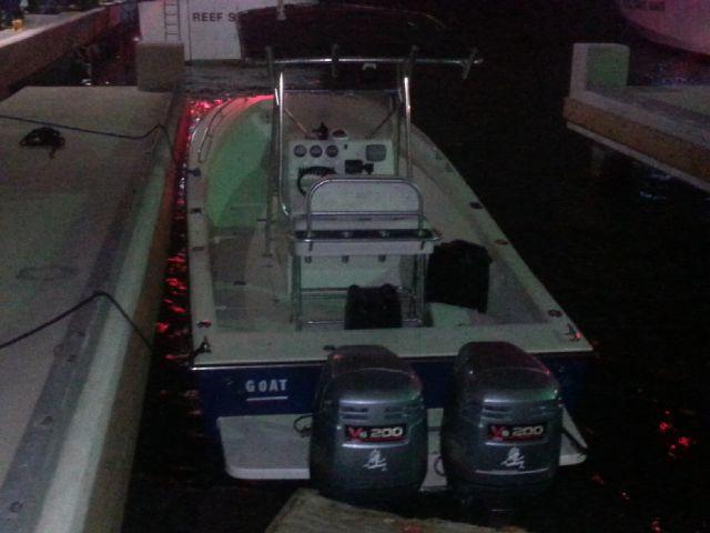 Smugglers' open hull fishing vessel detected by USCG Marine Patrol Aircraft 25 nm west of St. Croix, USVI.