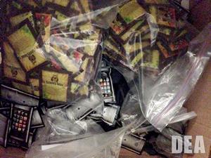 Synthetic cannabinoids seized by the DEA during Project Synergy.