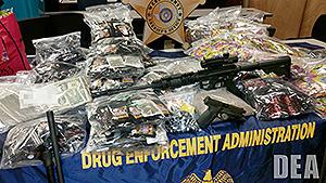 Guns, money and synthetic drugs seized as part of Project Synergy III