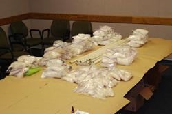 Seized Methamphetamine.
