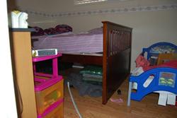 Narcotics found under a little girl's bed.