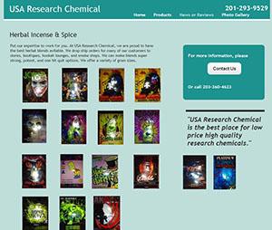 Websites found by investigators where Muhammad marketed his synthetic drugs for sale.