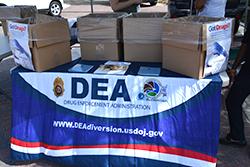 A DEA Take-Back Collection site in the New Orleans Field Division last September 2015. 