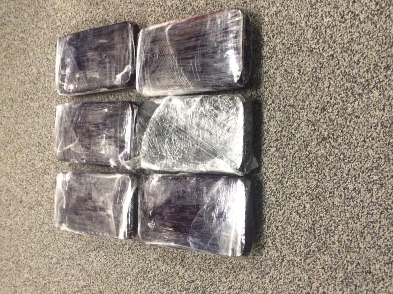 Six pounds of packaged methamphetamine seized in September 2015. 
