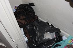 Heroin found in the bed.