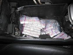 Heroin bundles found in the Santos vehicle