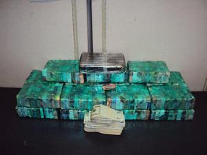 Seized heroin and cash.