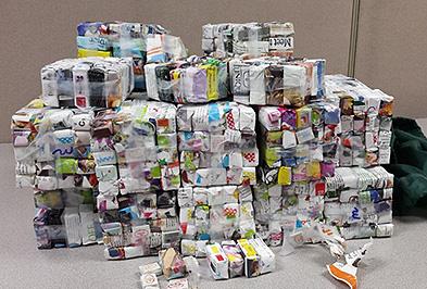 Packaged heroin seized from a vehicle in the Bronx, NY.